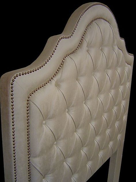 Fabric Upholstered Headboard - Photo ID# DSC07367f | Flickr Padded Headboard Bedroom, Comfy Sofa Living Rooms, Fabric Headboards, Bed Headboard Storage, California King Bed Frame, Diy Headboard Upholstered, Living Room Decor On A Budget, Shaped Headboard, Bed Headboard Design