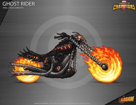 ArtStation - Ghost Rider Motorcycle, Ricardo de la Puente Ghost Rider Bike, Ghost Rider Motorcycle, Rider Bike, Motorcycle Art, Ghost Rider, The Ghost, Marvel Art, Super Cars, Sport Cars