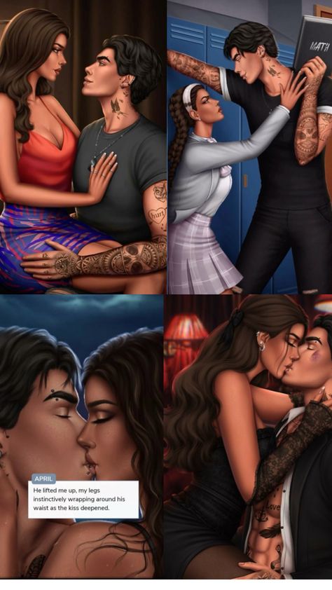 Episode Game Characters, April And Jackson, Cute Episode Characters, Episode Game, Episode Choose Your, Episode Choose Your Story, Fantasy Couples, Couples Engagement Photos, Dope Cartoon Art