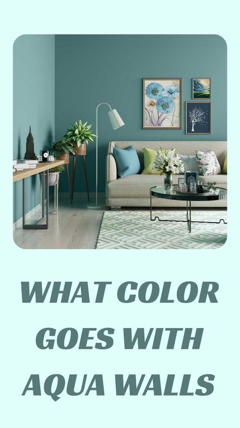 If you're looking for paint colors to go with your aqua walls, look no further! We've got a list of colors that will complement your space perfectly. From cool blues to earthy browns, there's a color for everyone here. So what are you waiting for? Get started on your perfect paint scheme today! Paint Colors That Go With Turquoise, Light Aqua Paint Color Living Room, Aqua Walls Living Room, Colors That Go With Aqua, Aqua Living Room Walls, Aqua Bedroom Walls, Turquoise Walls Living Room, Turquoise Accent Wall, Aqua Bathroom Decor