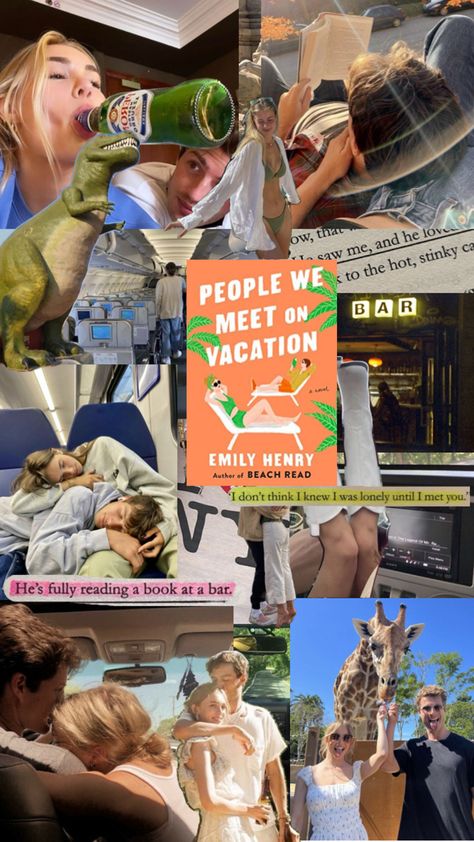 People We Meet On Vacation - Emily Henry #vacation #books #reading #romance People We Meet On Vacation Emily Henry Aesthetic, People We Meet On Vacation Aesthetic Book, People We Meet On Vacation Emily Henry, People We Meet On Vacation Fanart, You And Me On Vacation, The People We Meet On Vacation, People We Meet On Vacation Aesthetic, People We Met On Vacation, Book Collage Aesthetic