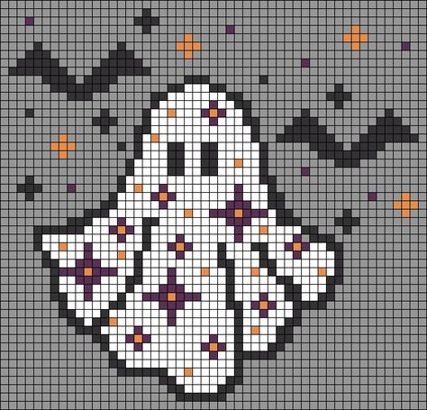 Halloween Cat Pixel Art, Cross Stitch Drawing, Ghost Crochet Tapestry, Pixel Art Pattern Witchy, Pixel Crochet Halloween, Spider Web Alpha Pattern, Crochet Halloween Graph, Cross Stitch Graph Patterns, Halloween Crochet Pixel Grid