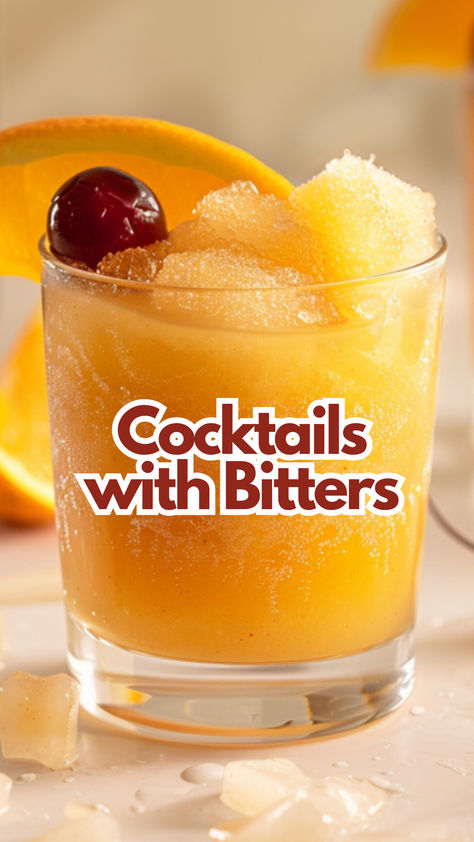 Cocktails with Bitters Drinks With Orange Bitters, Drinks With Bitters, Cocktails With Bitters, Orange Bitters Recipe, Cocktail Experience, Bitters Recipe, Bitter Lemon, Orange Bitters, Aromatic Bitters