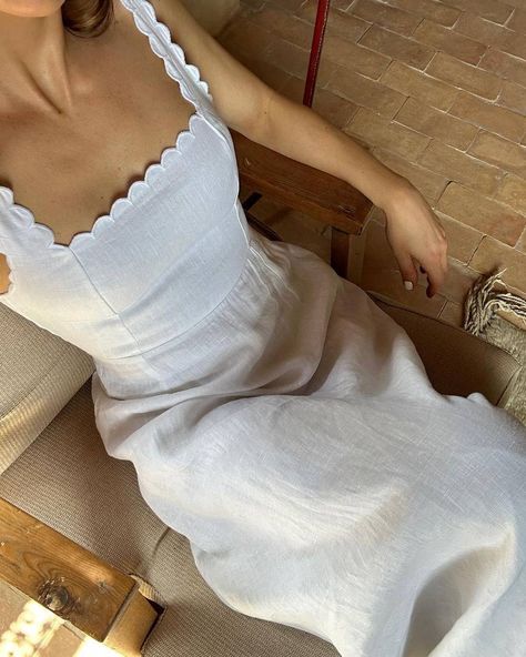 Sailing Aesthetic Outfit, Casual Dress Aesthetic, Summer Dress Trends, White Linen Dresses, Summer Linen Dresses, Summer Linen, Little White Dresses, Linen Clothes, Trending Dresses