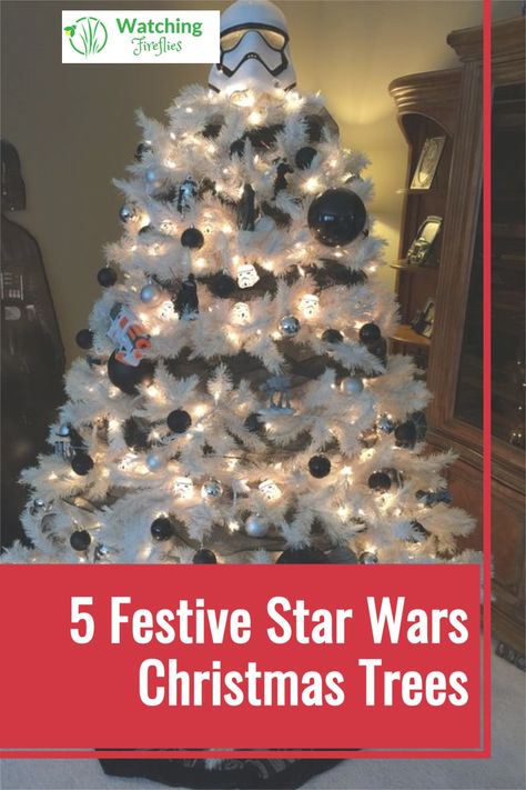 Storm Trooper Christmas Tree, Star Wars Theme Christmas Tree, Starwars Christmas Tree Ideas, Star Wars Themed Christmas Tree, Star Wars Tree Topper, Star Wars Christmas Tree Ideas, Star Wars Tree Christmas, Starwars Christmas Tree, Star Wars Tree