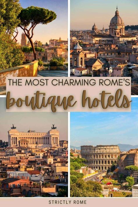 Are you looking for the best places to stay in Rome? Pamper yourself in a boutique hotel! Read this post for a selection of the best boutique hotels in Rome and pick the best place to stay in Rome | Where to stay in Rome | Best hotels in Rome | accommodation in Rome via @strictlyrome Best Area To Stay In Rome, Rome Italy Hotels, Rome Where To Stay, Best Places To Stay In Rome, Best Hotels In Rome Italy, Where To Stay In Rome Italy, Rome Accommodation, Best Places In Rome, Best View Hotel