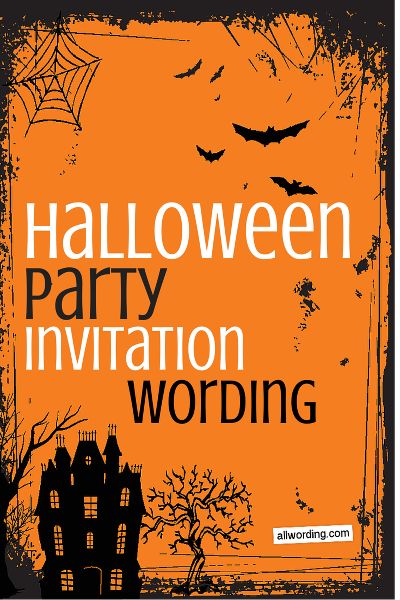 Halloween Party Invitation Wording: http://allwording.com/halloween-invitation-wording/ Halloween Party Invitation Ideas, Halloween Party Invitations For Adults, Halloween Invitation Wording, Halloween Block Party, Potluck Invitation, Adult Halloween Invitations, Kids Halloween Party Invitations, Printable Halloween Invitations, Movie Night Invitations