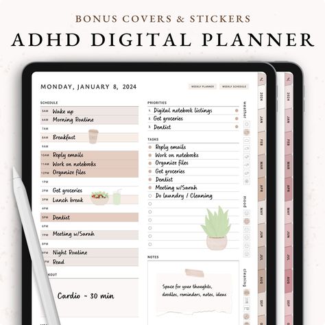 2024 Digital Planner, GoodNotes Planner, ADHD Planner, Daily Planner, Weekly Planner, Monthly Planner, 2024 Planner, Minimalist mealplannerД±nsert #goodnotesplanner✍ Student Daily Planner, Free Digital Planner, Organizing Tools, Free Daily Planner, Workspace Desk, Planner Writing, Monthly Planning, Planner Setup, Digital Planner Goodnotes