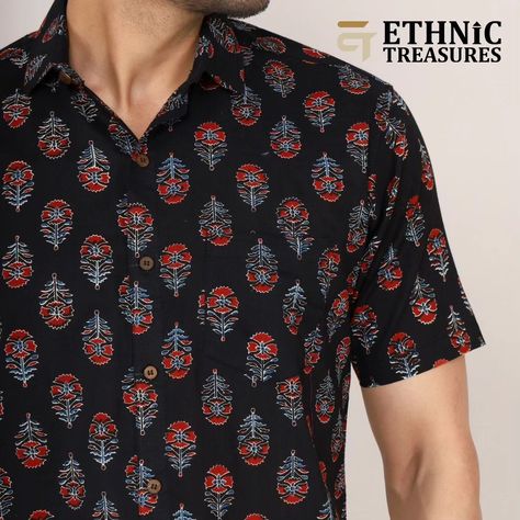 🌸 Step into summer with our stylish Flower Print Black Sanganeri Shirt! Made from 100% cotton for ultimate comfort and featuring half sleeves, this ethnic treasure is a must-have. Available now at an affordable price. Shop yours today on our website! #ethnictreasures #sanganerishirt #summerstyle #affordablefashion #cottoncomfort #ethnicwear #indianfashion #bohostyle #shopnow Girly Art, Flower Print, Affordable Fashion, Half Sleeves, Flower Prints, Indian Fashion, Boho Fashion, Summer Fashion, Shop Now