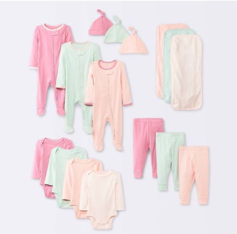 Baby Girls' Layette Gifting Bundle … curated on LTK Newborn Layette, Target Baby, Top And Bottom Set, Pink Newborn, Cloud Island, Waistband Pants, Elastic Waistband Pants, Layette Set