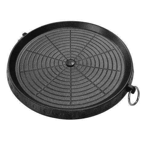 PRICES MAY VARY. Korean style barbecue grill pan with maifan nonstick coated surface, smokeless,the tilt design makes it easy to drain excess oil,provide healthy cooking methodsit,and when you cook with this stove top grill without needing to spend so much time to get a better tasting food. The bottom has a hole oil design to ensure that the oil droplets will not drip on the stove, there is a screw design in the middle, you can control the oil output, you can also tighten the oil,you need put a Parrilla Interior, Korean Bbq Grill, Bbq Tray, Korean Grill, Stove Top Grill, Bbq Plates, Korean Barbecue, Camping Bbq, Indoor Grill