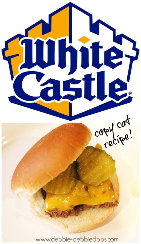 copy cat white castle recipe White Castle Recipe, White Castle Burgers, Baked Hamburgers, Restaurant Meals, Copy Cats, White Castle, Burger Recipe, Cat Recipes, Beef Dishes