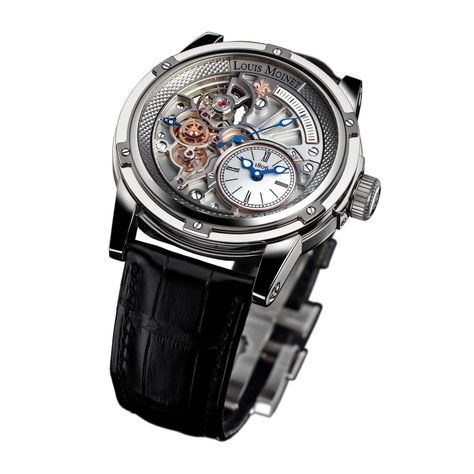 Louis Moinet Tempograph 20-Secondes LM-39.20.80 watch face view Louis Moinet, Watch Ideas, Skeleton Watches, Luxury Watch Brands, Watches Luxury, High End Watches, Hand Watch, Watch Women, Grade 5