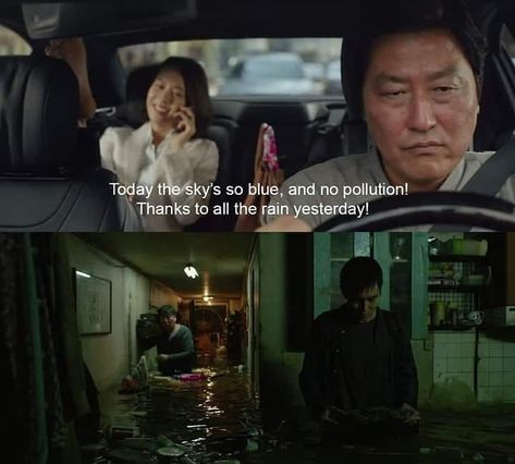 Parasite (2019) #parasite #tasteofmovies Fictional Characters Quotes, Parasite Movie, Parasite 2019, Rain Quotes, In Smile, P Words, City Of Lights, Great Movies To Watch, Movie Shots