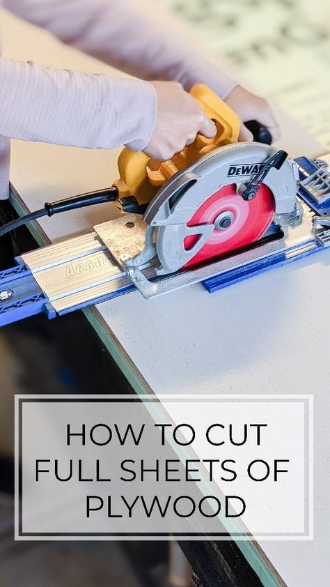 craftedbythehunts on Instagram: PSA: you don't need a table saw to cut plywood. Personally, I think it's A LOT easier to use a circular saw instead. Here's what you'll… Rigid Table Saw, Foam Installation, Foam Insulation Board, Sawdust Girl, Hunting Diy, Plywood Sheets, Bathroom Remodel Designs, Circular Saw Blades, Foam Insulation