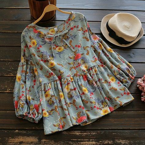 Trendy Cotton Tops, Cotton Tops Designs, Frock Style, Spring Work Outfits, Girls Frock Design, Summer Work, Fashion Tops Blouse, Trendy Fashion Tops, Collection Design