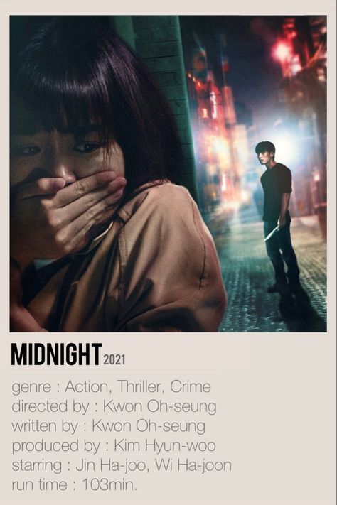 midnight, korean movie, Wi Ha Joon, Jin Ki Joo, kmovie, Crime, Horror, movie, kdrama, koreandrama, korean drama Midnight Minimalist, Drama Movie Poster, Japanese Horror Movies, Kdramas To Watch, Poster Edit, New Korean Drama, Night Film, Korean Drama Series, New Movies To Watch