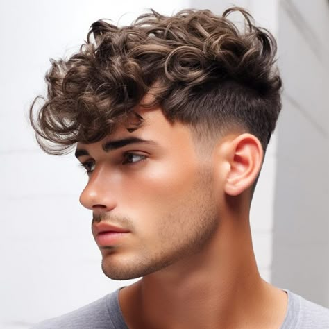 60 Trendy wavy hairstyles men That Are A must In 2024 Wavy Undercut, Undercut With Beard, Undercut Curly Hair, Fade Haircut Curly Hair, Male Haircuts Curly, Curly Undercut, Undercut Long Hair, Shaved Undercut, Wavy Ponytail