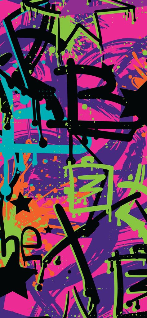 Wallpapers Colorful, Cool Nike Wallpapers, Graffiti Wallpaper Iphone, Graffiti Doodles, Crazy Wallpaper, Graffiti Wallpaper, Abstract Art Wallpaper, Pop Art Wallpaper, Neon Wallpaper