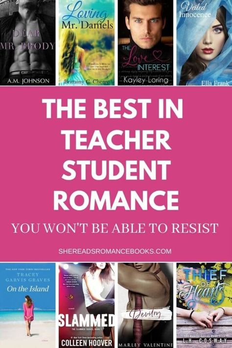 Teacher Student Romance Books You Won’t Be Able to Resist – She Reads Romance Books Teacher Student Romance Books, Teacher Student Romance Aesthetic, Teacher Student Romance, Age Gap Romance Books, Teacher Student Love, Teacher Romance, Books Recommendation, Age Gap Romance, Reading Romance Novels