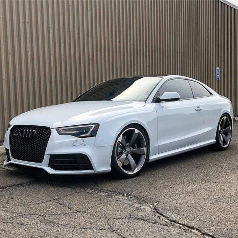 Audi Rs5 #luxurycars #luxury #cars #aesthetic Audi A5 Coupe White, Audi A5 White, Audi Rs5 B8, Modified Audi, Audi S5 Coupe, Audi Rs5 Coupe, Custom Audi, Bmw Supercar, White Audi