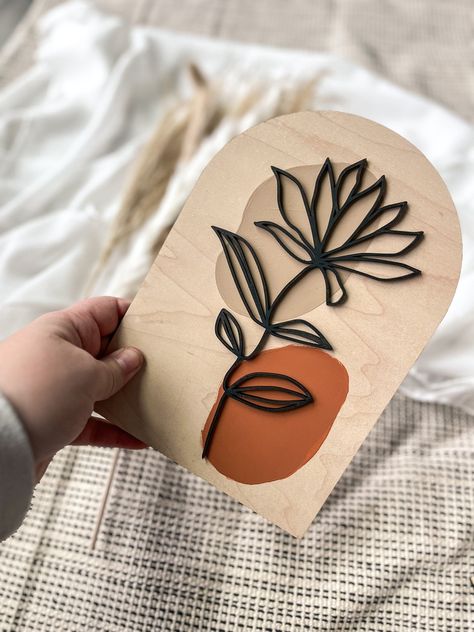 Boho Floral Greenery Wood Sign, Arch Modern Wall Decor, Feminine Wall Art, Modern Boho, Minimalist, Laser Cut Decor, Boho Home Decor - Etsy Personalized Laser Cut Gifts, Wooden Laser Cut Gift Ideas, Boho Wood Signs, Wood Laser Engraving Ideas, Wood Laser Cut Ideas, Laser Wood Projects, Laser Art Wood, Laser Cut Wood Projects, Wood Engraving Ideas