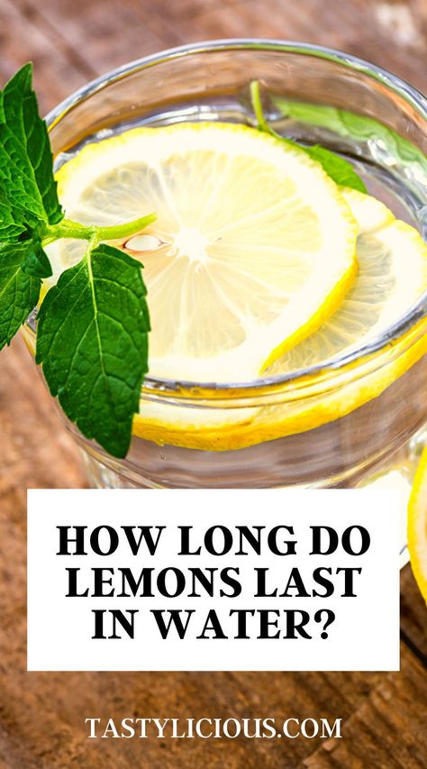 But how long do lemons last once added to water? We’re about to answer this question and also provide you with all the information you need to get the best out of your lemon-infused water. how long does lemon water last unrefrigerated | how long does lemon water last at room temperature | how long do lemons last in water | how long should lemons stay in water Warm Lemon Water In The Morning, Drinking Lemon Water In The Morning, Health Benefits Of Lemon Water, Benefits Of Lemon Water Every Day, Benefit Of Drinking Lemon Water, Lemon Water In The Morning, Lemon Infused Water, Lemon Juice Benefits, Fruit Recipes Healthy