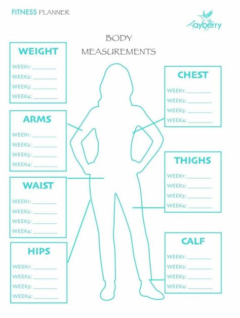 Weight Measurement Chart, Body Measurements Chart, Measurement Tracker, Body Measurement Tracker, Fitness Tracker Printable, Body Chart, Track Your Progress, Body Measurement Chart, Measurements Chart