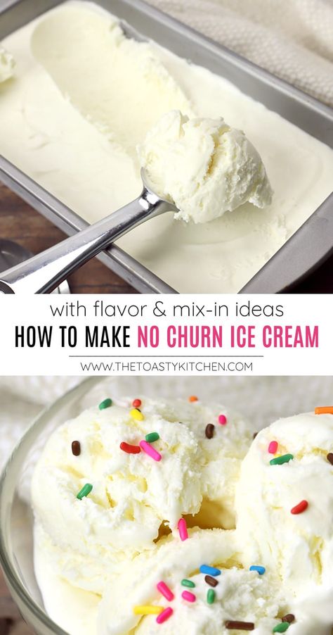 Christmas Ice Cream, Homemade Strawberry Ice Cream, Churn Ice Cream, Easy Ice Cream Recipe, Peanut Butter Ice Cream, Easy Ice Cream, Homemade Ice Cream Recipes, Chocolate Chip Ice Cream, No Churn Ice Cream