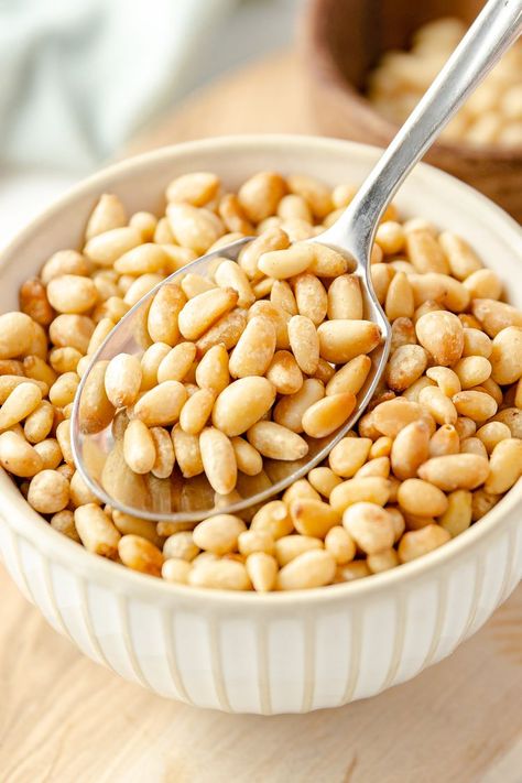 How to Toast Pine Nuts Pine Nut Recipes, Edible Seeds, Favorite Dinner, Protein Nutrition, Pine Nut, Favorite Recipes Dinner, Nut Recipes, Toasted Pine Nuts, Eat Fat