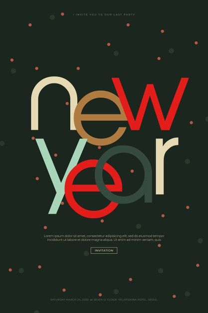 Minimal Christmas Graphic Design, Happy New Year 2024 Cards, Happy New Year Design Poster, New Year Cards 2024, New Year Email Design, New Year Card 2024, Happy New Year Poster Graphics, New Years Graphic Design, Happy New Year Design Graphics Creative