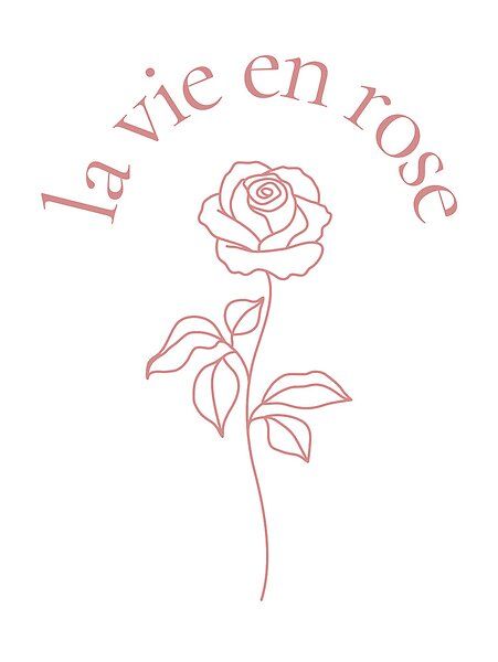 La Vie En Rose Aesthetic, La Vie En Rose Wallpaper, La Vie En Rose Tattoo, Nova Tattoo, Rose Tattoo Meaning, Rose Quotes, Rosé Aesthetic, Room Deco, Art Wallpaper Iphone