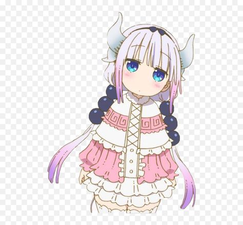 Kanna Kamui, Dragon Maid, Miss Kobayashi's Dragon Maid, Transparent Png, To Draw, Anime, Pink