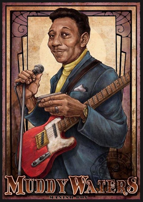 Rock Music Posters, Blues Music Art, Raul Gonzalez, Blues Music Poster, Wildlife Drawing, Arte Jazz, Blues Art, Traditional Illustration, Music Nerd