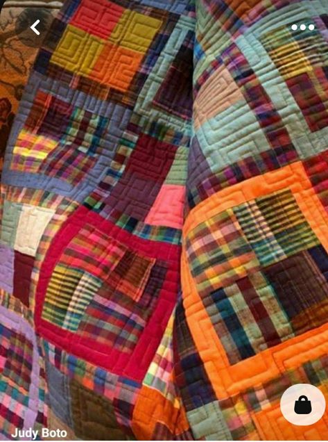 Plaid Quilts, Quilting Squares, Kaffe Fassett Quilts, Shirt Quilts, Flannel Quilts, Plaid Quilt, Striped Quilt, String Quilts, Man Quilt