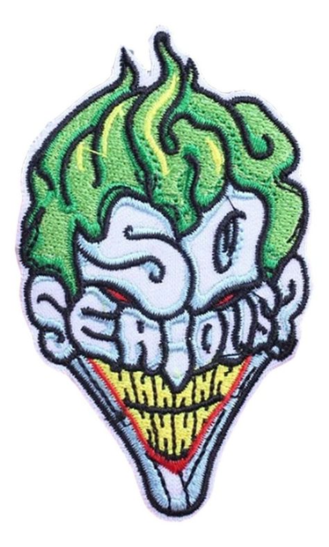 Joker Serious Face Embroidered Iron on Patch     BRAND NEW  Joker Serious Face Embroidered Iron on Patch  Patch can be ironed on or sewn on Great Gift for any Occasion Check out More Cool merchandise in our store       DO NOT DUPLICATE OR COPY! Template Made By: © InkFrog.com   Auction Templates, Logos, Store fronts and more! inkfrog terapeak Iron On Patch Ideas Clothes, Senior Jackets Patches, Cool Iron On Patches, Superman Hero, New Joker, Senior Jackets, Serious Face, Joker Costume, Cute Patches