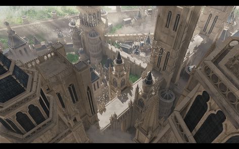 ArtStation - Gothic City Gothic City Art, Gothic City, Fantasy Cities, Fantasy City, Gothic Architecture, Industrial Buildings, City Art, Fantasy Art, Concept Art