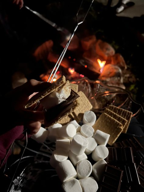 Making Smores Aesthetic, Beach Campfire Aesthetic, Campfire Aesthetic, Beach Campfire, Making Smores, Smores Campfire, Campfire Smores, Book Edits, Summer Bucket Lists