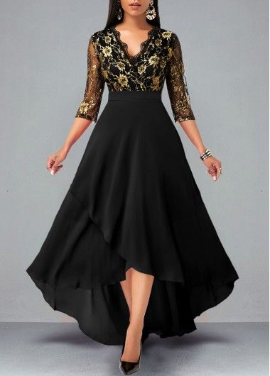 Organza Mother Of The Bride Dress, Black High Low Dress, Plus Size Elegant Dresses, Birthday Fashion, 파티 드레스, Party Dresses Online, Lace Formal Dress, Populaire Outfits, Dress Occasion