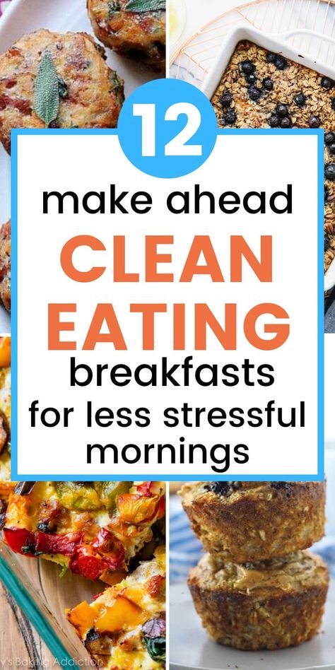 Clean Eating Breakfast Ideas, Make Ahead Breakfast Ideas, Oatmeal With Fruit, Clean Breakfast, Breastfeeding Foods, Eating Breakfast, Dinner Salad, Clean Eating Breakfast, Sweet Potato Breakfast