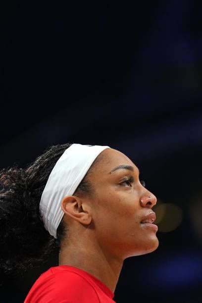 Aja Wilson, A'ja Wilson, The Aces, Tennis Aesthetic, Basketball Is Life, Wnba, Team Usa, Human Anatomy, Famous People