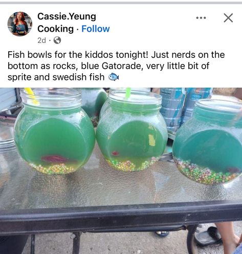 Blue Gatorade, Fish Bowls, Swedish Fish, Easy Snack Recipes, Food Recepie, Fun Baking Recipes, Food Obsession, Interesting Food Recipes, Om Nom