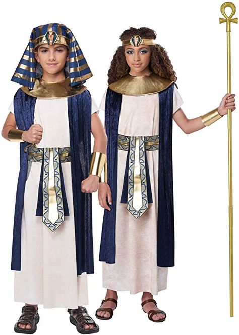 Amazon.com: Egyptian Tunic Costume for Kids : Clothing, Shoes & Jewelry Tunic Costume, Egypt Costume, Amun Ra, Pharaoh Costume, Nativity Costumes, Headband Veil, Girls Halloween Outfits, California Costumes, International Relations