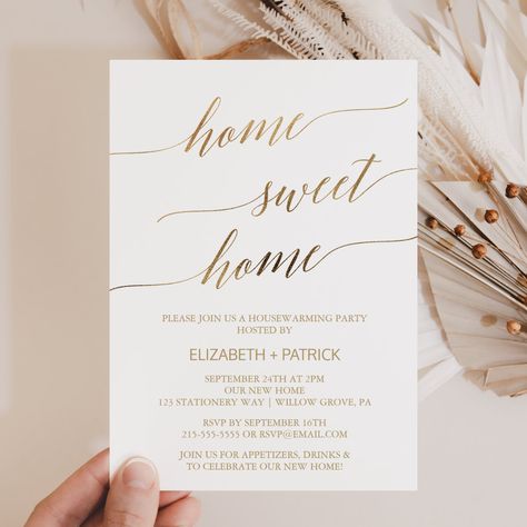 Calligraphy H, Simple Card Designs, Open House Invitation, Whimsical Typography, Housewarming Party Invitations, New House Announcement, Minimalist Card, House Warming Invitations, Minimalist Cards