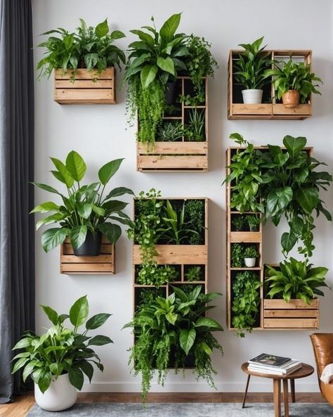 Plant Walls, Vertical Garden Plants, Green Wall Design, Planters Ideas, Artificial Green Wall, Vertical Wall Planters, نباتات منزلية, Vertical Garden Wall, Hanging Plant Wall