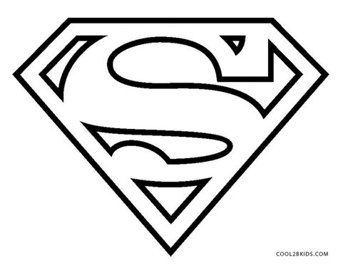 Free Printable Superman Coloring Pages For Kids Superhero Template, Superman Coloring Pages, Balzam Na Pery, Logo Superman, Silhouette Disney, Superman Symbol, Hero Logo, Superhero Coloring, Desen Realist