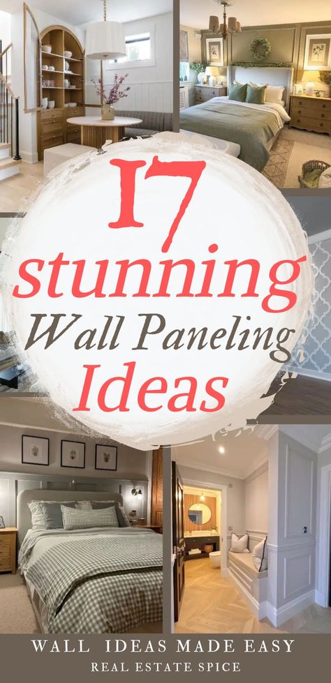 17 Wall Paneling Ideas To Dress Up Boring Walls Faux Panel Wall, Simple Accent Wall, Wall Paneling Ideas, Beadboard Wall, Paneling Ideas, Leather Wall Panels, Feature Wall Design, Faux Panels, Wall Paneling Diy