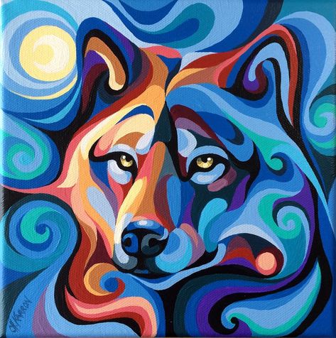 Christine Karron, Moon Shine, Arte Doodle, Desen Realist, Ikan Koi, Pop Art Animals, Quilt Modernen, Canadian Art, Art And Illustration