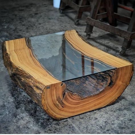 Mebel Antik, Projek Kayu, Free Woodworking Project Plans, Wood Resin Table, Woodworking Art, Wood Table Design, Hemma Diy, Resin Furniture, Log Furniture