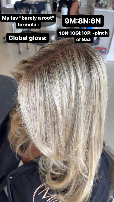 Sarasota Blonde Specialist | Rooting my high impact blondes with a lighter formula than their natural has changed the game🤞🏻 creates just a baby shadow that adds... | Instagram Grown Out Blonde Transformation, Blonde Lowlights In Blonde Hair Formula, Beginner Blonde Hair, Blonde Root Formula, Redken Sandy Blonde Formula, Wella Root Smudge Formula, Blonde Hair For Grey Roots, Root Tap Blonde Formula, Bright Blonde Redken Shades Formula